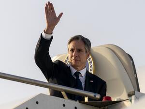 US Secretary of State has met the new Israeli Foreign minister in Rome.