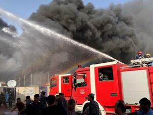 حريق كبير في فندق في منطقة الروشة