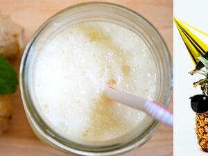 لاسي الأناناس والزنجبيل لموسم الصيف