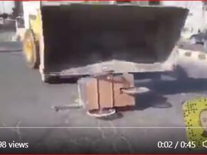 عمان: اتلاف عربة بطريقة غير حضارية
