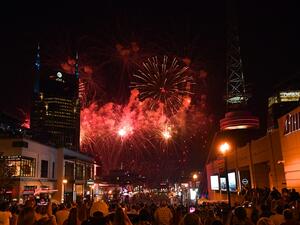 Fireworks launched to celebrate 4th of July