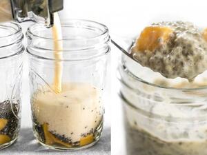 أكواب المانجو وجوز الهند والتشيا