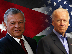 King Abdullah (L) Joe Biden 