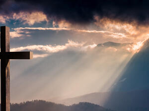 Christian wooden cross