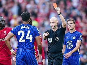 الحكم يطرد جيمس (المصدر: تويتر)