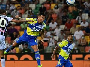 رونالدو خلال لقاء يوفنتوس وأودينيزي