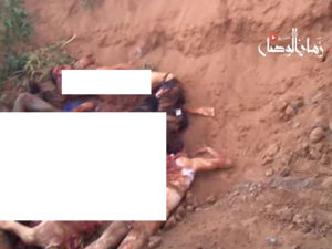 حرقهم بعد قتلهم تعذيبا 