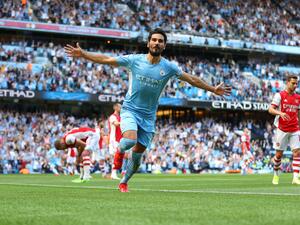 غوندوغان يفتتح التسجيل لمانشستر سيتي (المصدر: حساب سيتي الرسمي على تويتر)