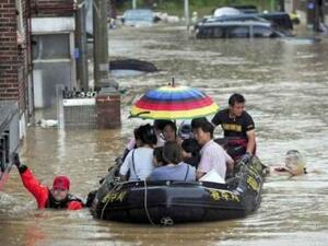 بسبب الفيضانات.. إجلاء الآلاف في كوريا الشمالية