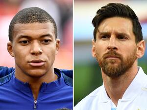 ميسي ومبابي