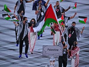 The Palestinian sports team in Tokyo 