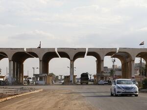 Jaber Border crossing with Syria. 