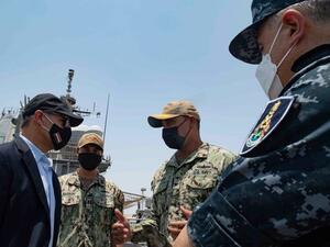 The site is the largest air and naval base in both the Middle East and the Red Sea region