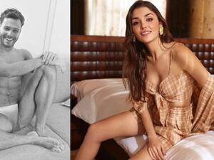 Kerem Bürsin bursin topless muscles interview Hürriyet sexy man Hande Erçel ercel