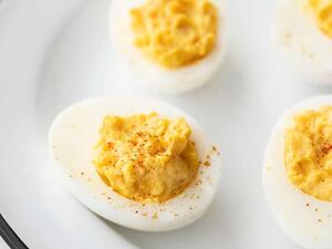 بيض مسلوق بالخردل