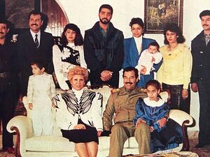 رغد صدام حسين مع عائلتها 