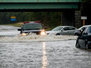 New York covered with huge floods and heavy rain