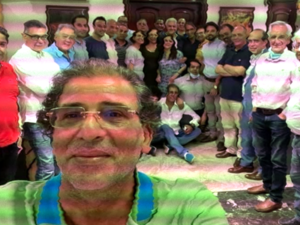 Director Khaled Youssef celebrated in Cairo