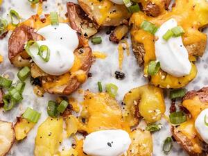 بطاطا مقرمشة بالفرن مع التوابل: مقبلات شهية