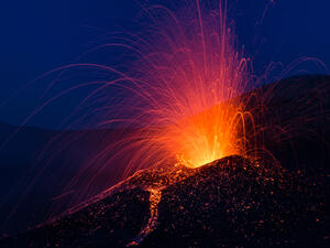 Volcanic eruption 