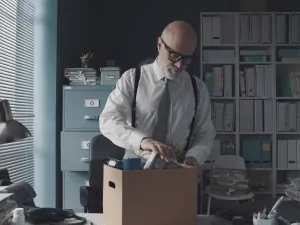 senior executive leaving his job