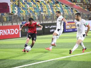 من مباراة المنتخبين (المصدر: الأهرام)