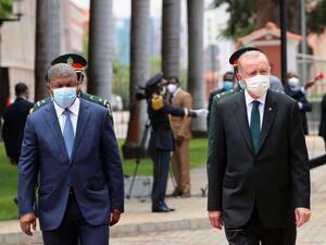 Erdogan (L) with Lourenco