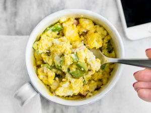 وصفات الميكروويف: بيض بالخضار