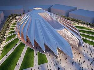 جاء جناح الإمارات بتصميم على شكل صقر، ويقع جناح الإمارات في قلب إكسبو2020 دبي بالقرب من ساحة الوصل حيث أنه يشكل قلب المعرض. 