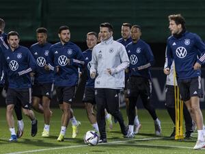 جانب من تدريبات ألمانيا الاستعدادية لمواجهة ليشتنشتاين