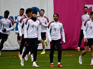 جانب من تدريبات بايرن ميونيخ الاستعدادية للقاء