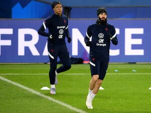 من استعدادات منتخب فرنسا لمباراة اليوم