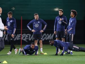 جانب من تدريبات منتخب ألمانيا الاستعدادية لمواجهة ليشتنشتاين