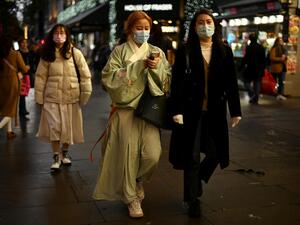 Shoppers in Oxford Street London