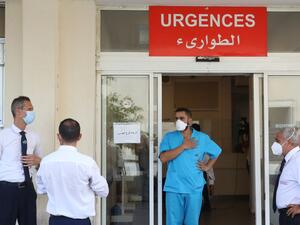 a video shows emaciated patients tied to filthy beds in Lebanese healthcare center