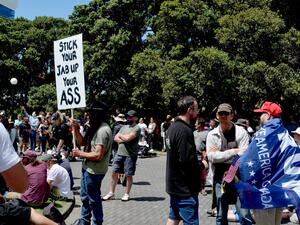 Thousands storm New Zealand parliament to protest against mandatory vaccines