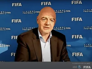 رئيس الإتحاد الدولي لكرة القدم يؤكد: "الاستعدادات لبطولة كأس العالم FIFA قطر 2022™هي الأفضل على الإطلاق" خلال مشاركته في سلسلة محاضرات المدينة التعليمية التابعة لمؤسسة قطر