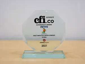 Metito Awarded the Most Impactful Water Company 2021 by CFI.co - Capital Finance International