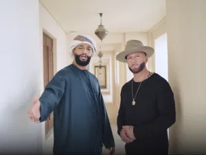 لقاء بين الموسيقي الكندي وشاعر الصلام الإماراتي لتأليف مقطوعة موسيقية  للاتحاد للطيران من وحي عام الخمسين
