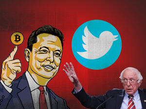 Elon Musk and Bernie Sanders