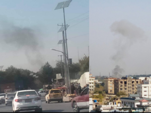 Twin blasts heard near a military hospital