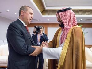 اردوغان وابن سلمان في قطر