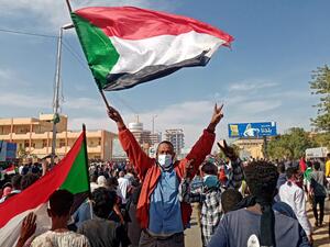 Sudanese protester