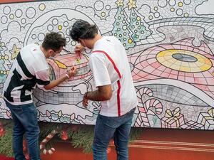 Ferrari World Abu Dhabi Welcomes Formula 1 Drivers Charles Leclerc and Carlos Sainz Jr.
