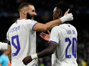 فينيسيوس وبنزيمة يتألقان في صفوف ريال مدريد هذا الموسم