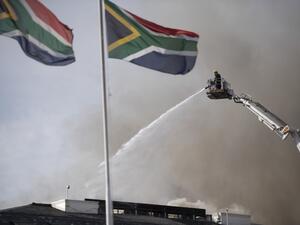 Man accused of setting South African parliament fire faces terrorism charge