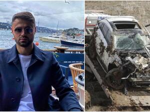 Shocking Video Shows the Moment Ahmet Çalık's Car Overturned!