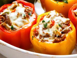 فلفل محشو منخفض الكربوهيدرات