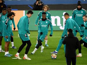 جانب من تدريبات ريال مدريد