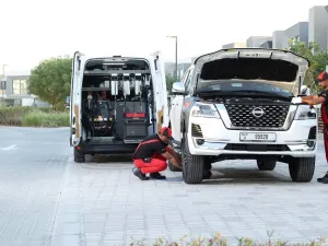العربية للسيارات تقدم خدمة الصيانة الدورية المتنقلة لخدمة سيارات نيسان وإنفينيتي ورينو في أي مكان في دبي